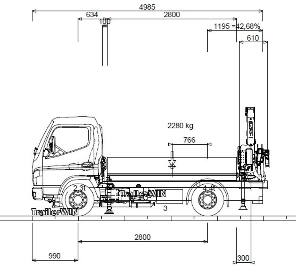 FUSO 6S15 Pritsche 2.8m Heckkran 4xhydr+1xman. Funk! - Dodávka valník: obrázek 1 FUSO 6S15 Pritsche 2.8m Heckkran 4xhydr+1xman. Funk! - Dodávka valník: obrázek 1