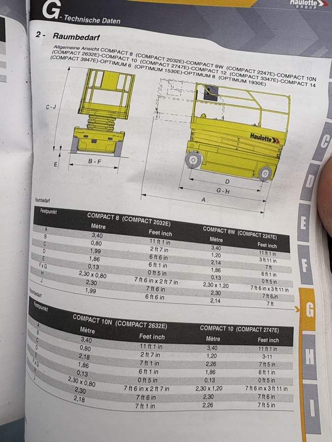 Nůžková plošina GENIE Haulotte Compact 8 baugleich GS 2032 sofort verf: obrázek 13 Nůžková plošina GENIE Haulotte Compact 8 baugleich GS 2032 sofort verf: obrázek 13
