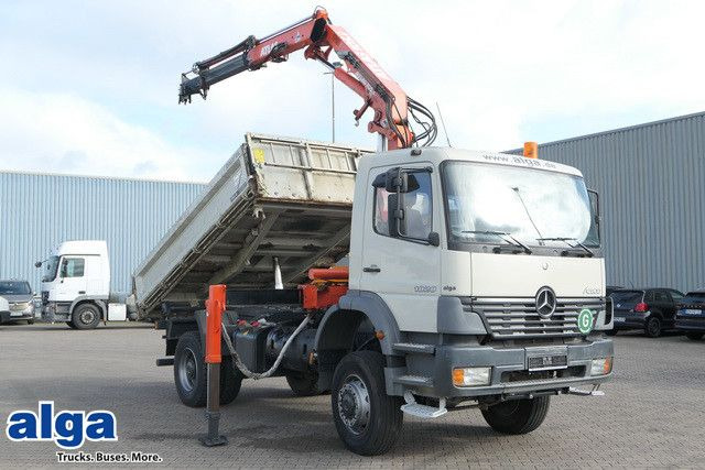 Mercedes-Benz 1828 Atego 4x4, Atlas AK 105.1, Funk, Hydr., AHK - Sklápěč, Auto s hydraulickou rukou: obrázek 1 Mercedes-Benz 1828 Atego 4x4, Atlas AK 105.1, Funk, Hydr., AHK - Sklápěč, Auto s hydraulickou rukou: obrázek 1