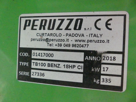 Štěpkovač Broyeur de végétaux sur chenilles Peruzzo TB100: obrázek 9