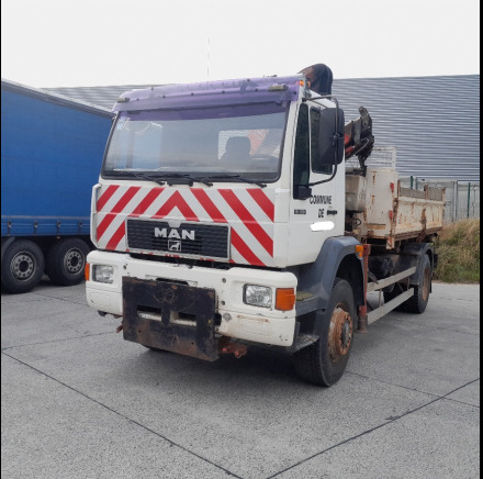 Camion municipal 4X4 avec grue et benne basculante MAN 19.264 - Sklápěč, Auto s hydraulickou rukou: obrázek 1 Camion municipal 4X4 avec grue et benne basculante MAN 19.264 - Sklápěč, Auto s hydraulickou rukou: obrázek 1