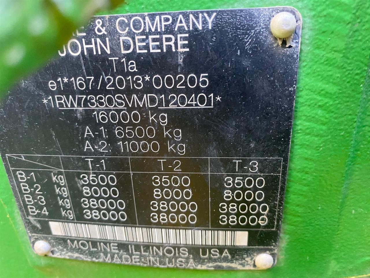 Traktor John Deere 7R 330: obrázek 8