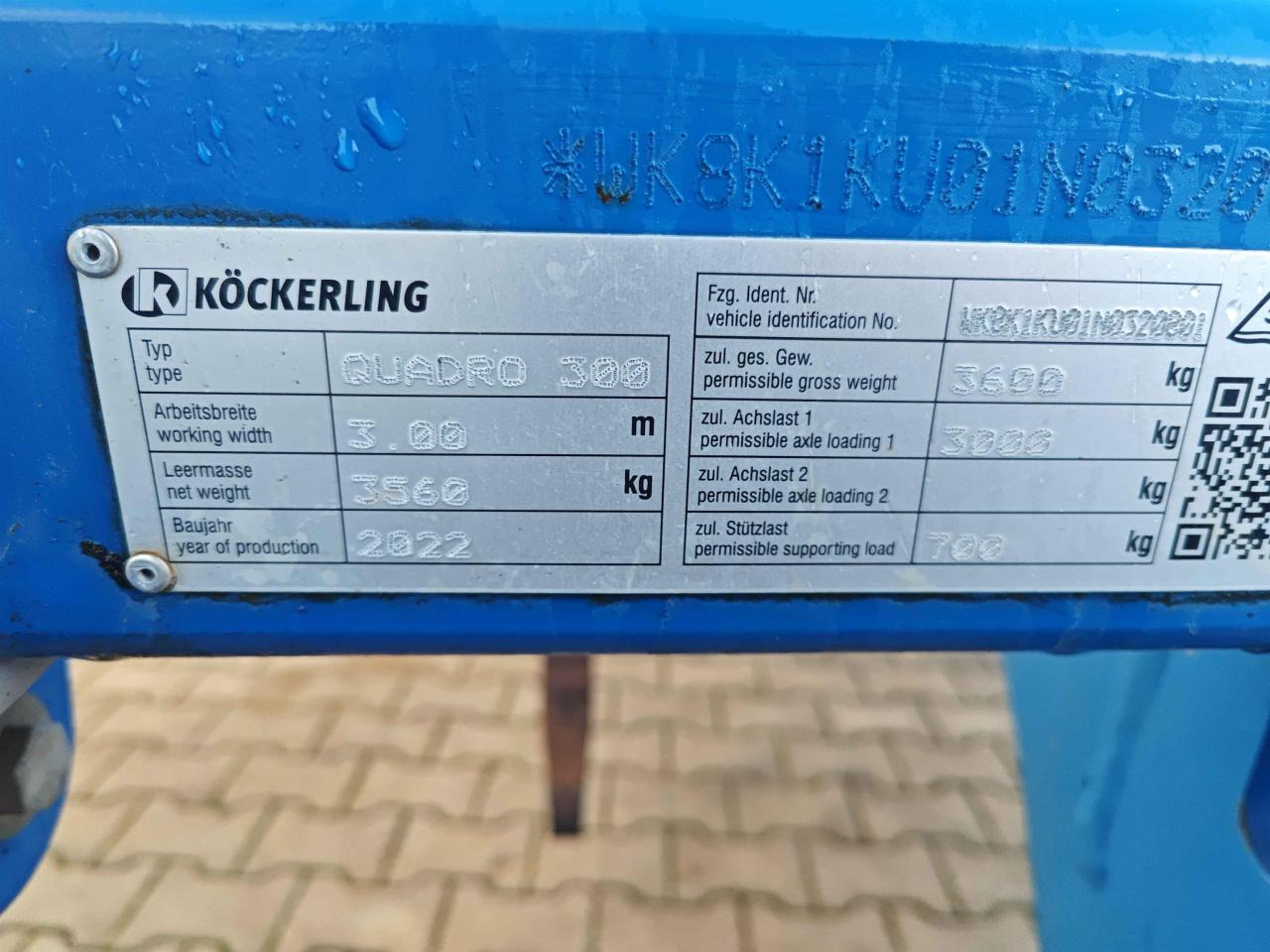 Kultivátor Köckerling Quadro 300: obrázek 6