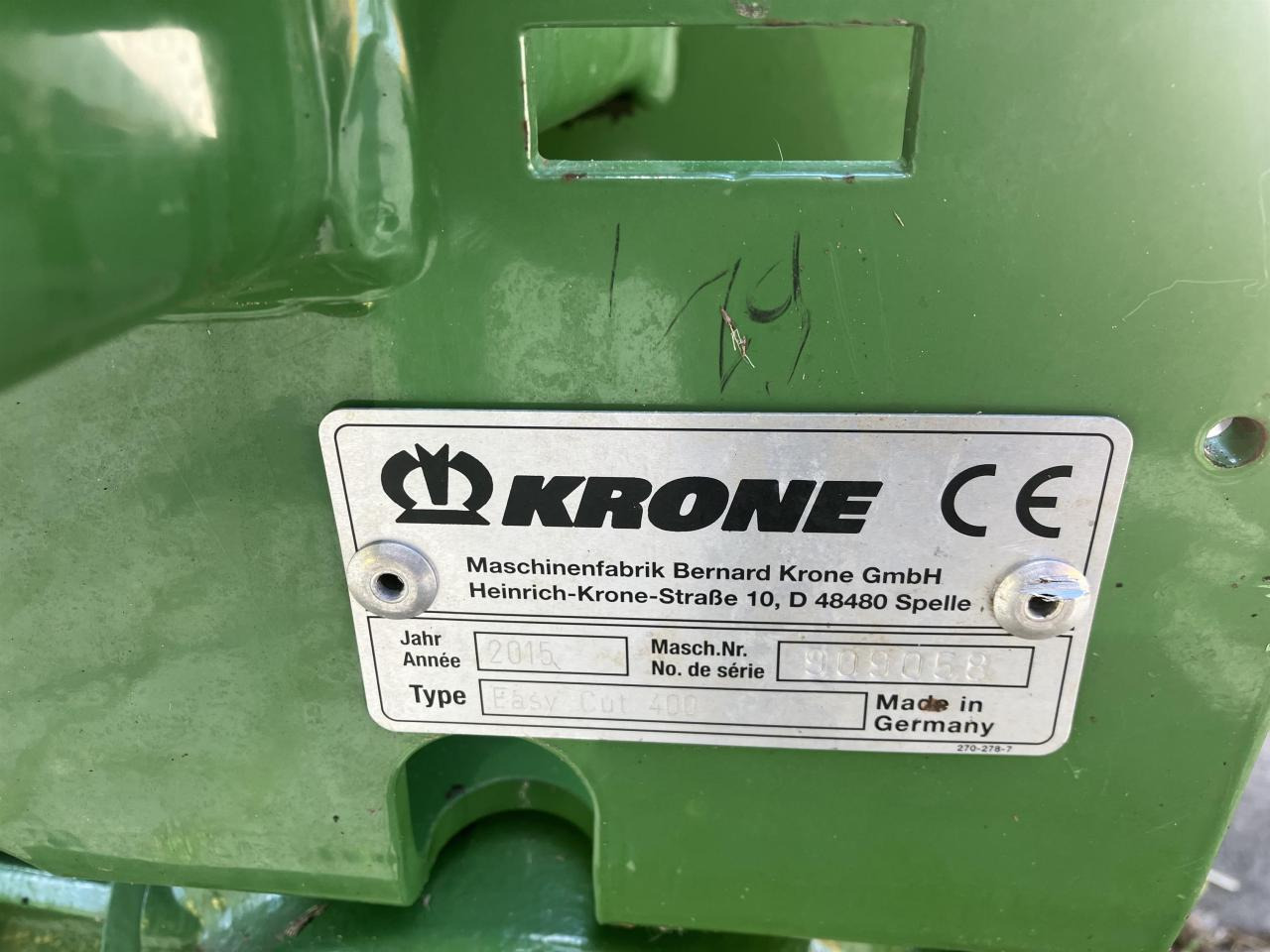 Krone EC 400 - Žací stroj: obrázek 4 Krone EC 400 - Žací stroj: obrázek 4
