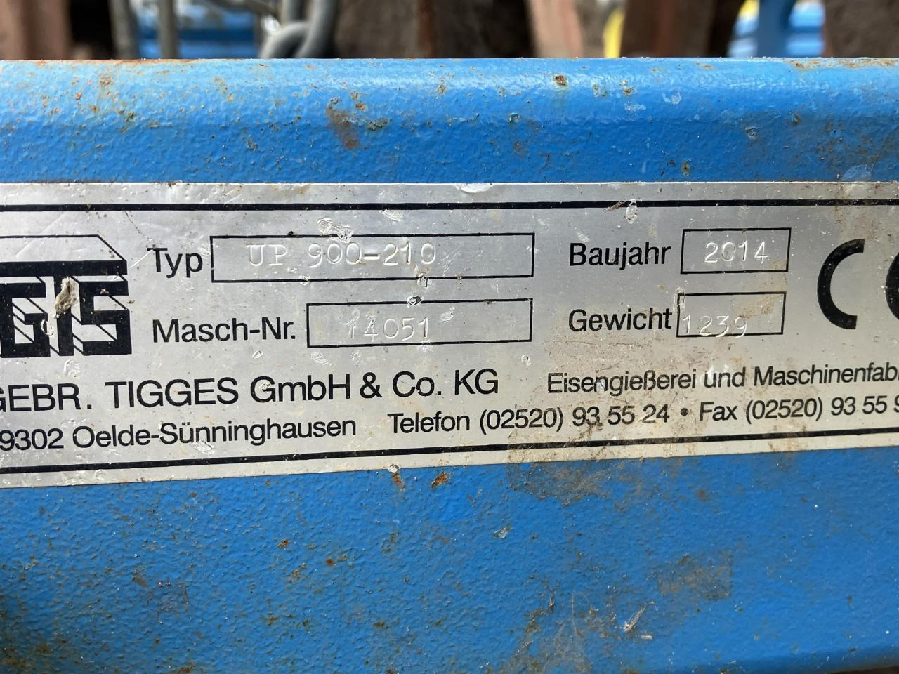 Tigges UPN 900-210 - Zemědělský válec: obrázek 5 Tigges UPN 900-210 - Zemědělský válec: obrázek 5