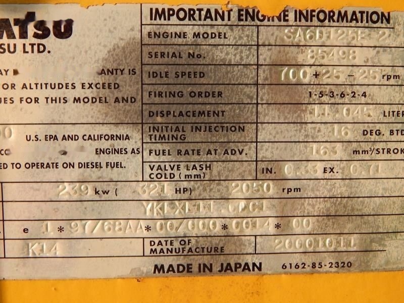 Komatsu 6SD125-2 - Motor pro Rýpadlo: obrázek 3 Komatsu 6SD125-2 - Motor pro Rýpadlo: obrázek 3