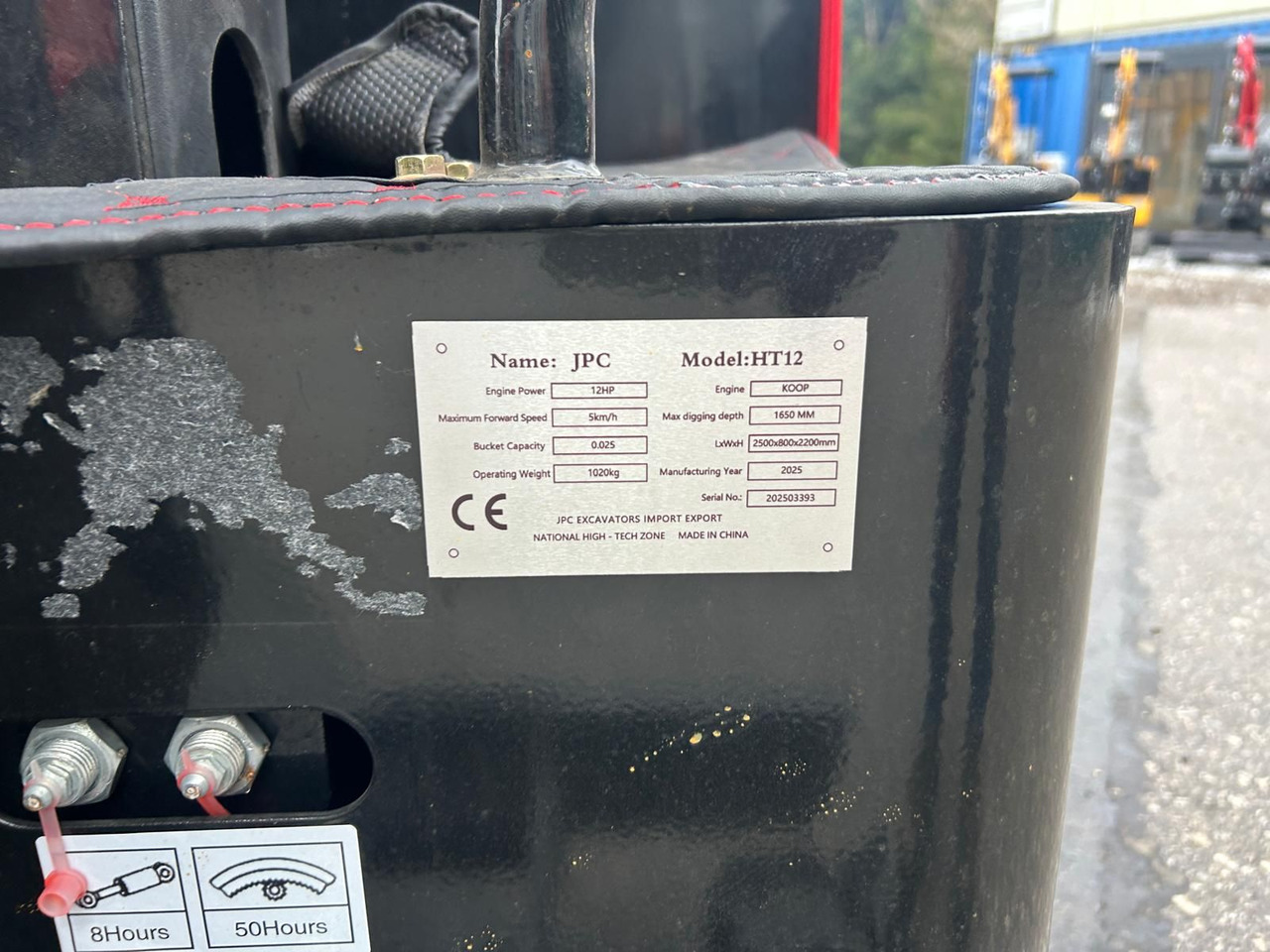 Mini rýpadlo Minibagger JPC HT12: obrázek 20