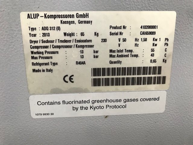 Alup ADQ 312 Luchtdroger 5.200 L/min. 13 Bar - Mobilní kompresor: obrázek 3 Alup ADQ 312 Luchtdroger 5.200 L/min. 13 Bar - Mobilní kompresor: obrázek 3