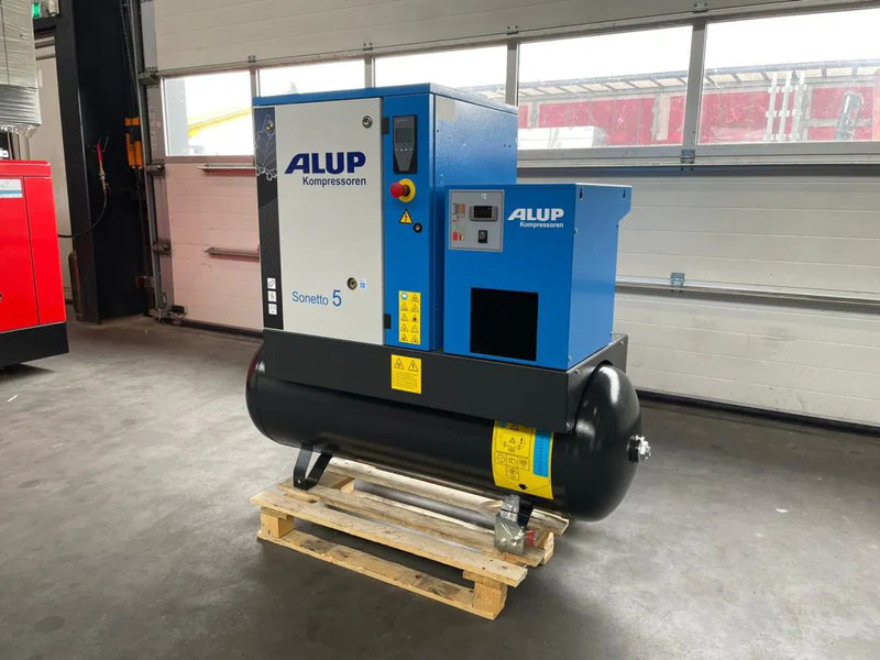 Alup Sonetto 5 + 200 Elektrische Schroefcompressor 4 kW 470 L / min 10 Bar met droger en ketel - Mobilní kompresor: obrázek 4 Alup Sonetto 5 + 200 Elektrische Schroefcompressor 4 kW 470 L / min 10 Bar met droger en ketel - Mobilní kompresor: obrázek 4