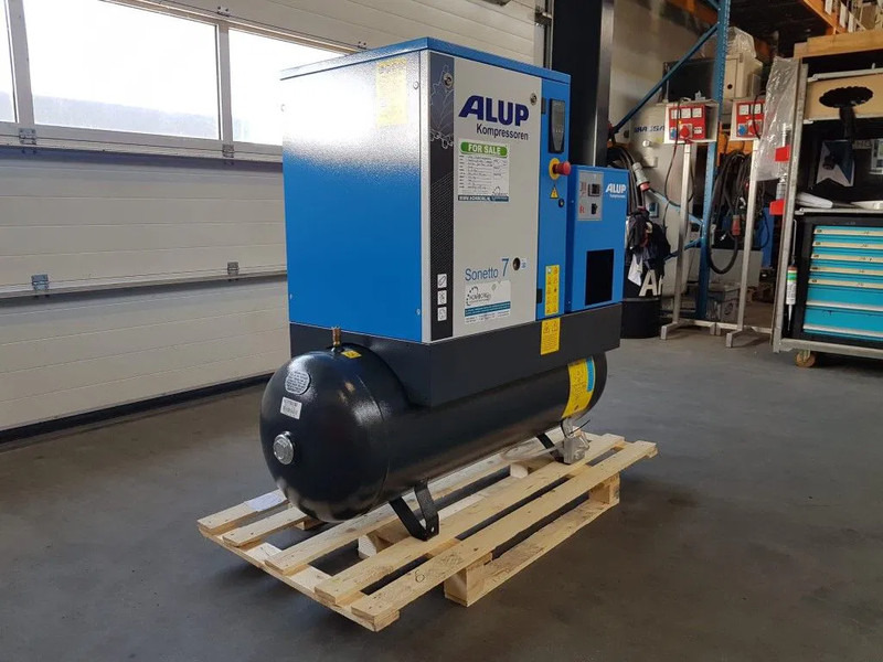 Alup Sonetto 7.5 + 200 Elektrische Schroefcompressor met ketel en droger 5.5 kW 750 L / min 10 Bar - Mobilní kompresor: obrázek 2 Alup Sonetto 7.5 + 200 Elektrische Schroefcompressor met ketel en droger 5.5 kW 750 L / min 10 Bar - Mobilní kompresor: obrázek 2