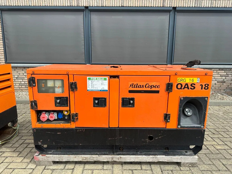 Atlas-Copco QAS 18 Yanmar Mecc Alte Spa 18 kVA Silent generatorset - Elektrický generátor: obrázek 1 Atlas-Copco QAS 18 Yanmar Mecc Alte Spa 18 kVA Silent generatorset - Elektrický generátor: obrázek 1
