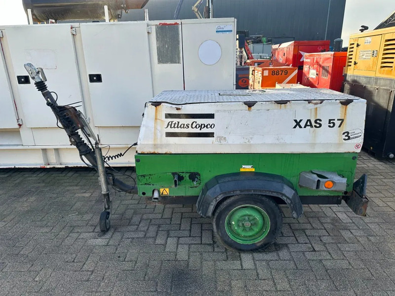 Atlas-Copco XAS 57 DD Deutz 3 m3 / min 23 kW 7 Bar Mobiele Diesel Compressor op aanhanger - Mobilní kompresor: obrázek 1 Atlas-Copco XAS 57 DD Deutz 3 m3 / min 23 kW 7 Bar Mobiele Diesel Compressor op aanhanger - Mobilní kompresor: obrázek 1