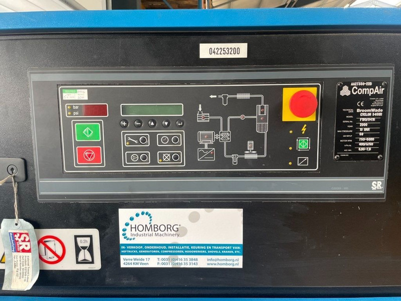 Compair Cyclon 345 SR, 58 kW Hz-geregeld, 7900 L/min. 13 Bar schroefcompressor - Mobilní kompresor: obrázek 4 Compair Cyclon 345 SR, 58 kW Hz-geregeld, 7900 L/min. 13 Bar schroefcompressor - Mobilní kompresor: obrázek 4
