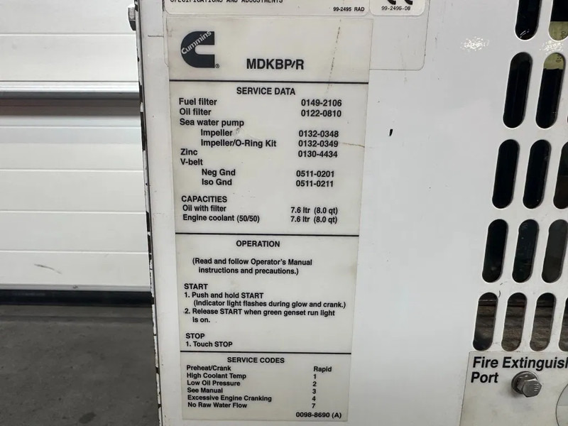 Cummins Onan MDKBP Kubota 4 cilinder Diesel 13.5 kVA Marine Silent generatorset - Elektrický generátor: obrázek 5 Cummins Onan MDKBP Kubota 4 cilinder Diesel 13.5 kVA Marine Silent generatorset - Elektrický generátor: obrázek 5