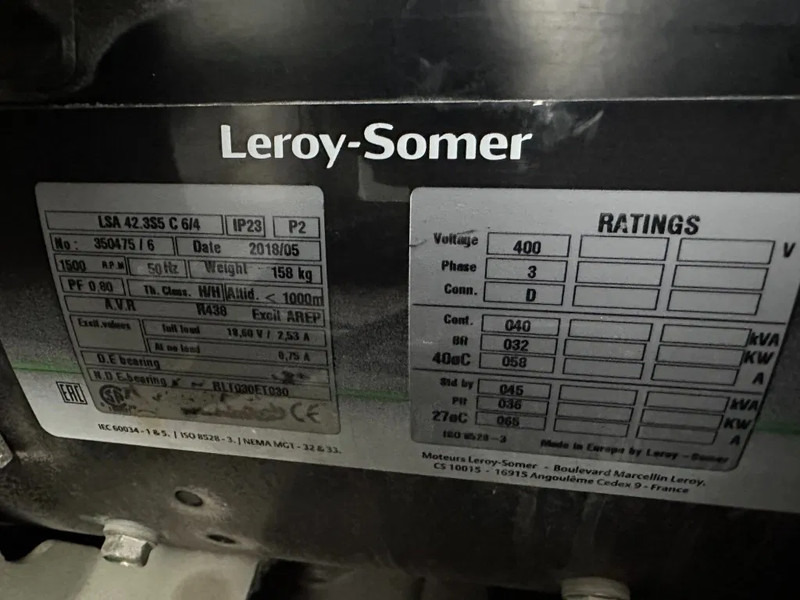 Elektrický generátor Europower EPUS44TDE Kubota Leroy Somer 44 kVA Supersilent Rental generatorset: obrázek 18
