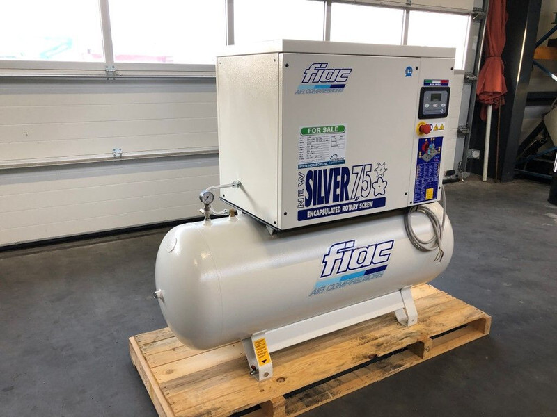 Nový Mobilní kompresor Fiac New Silver 7.5 / 300 Silent 5.5 kW 720 L / min  10 Bar Elektrische schroefcompressor met ketel: obrázek 7