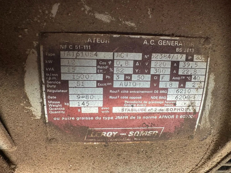 Elektrický generátor Hatz 3L30C Leroy Somer 15 kVA Silent generatorset: obrázek 9