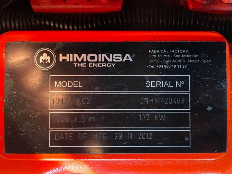 Himoinsa HMA6TAG2 Mecc Alte Spa 150 kVA Silent generatorset - Elektrický generátor: obrázek 4 Himoinsa HMA6TAG2 Mecc Alte Spa 150 kVA Silent generatorset - Elektrický generátor: obrázek 4