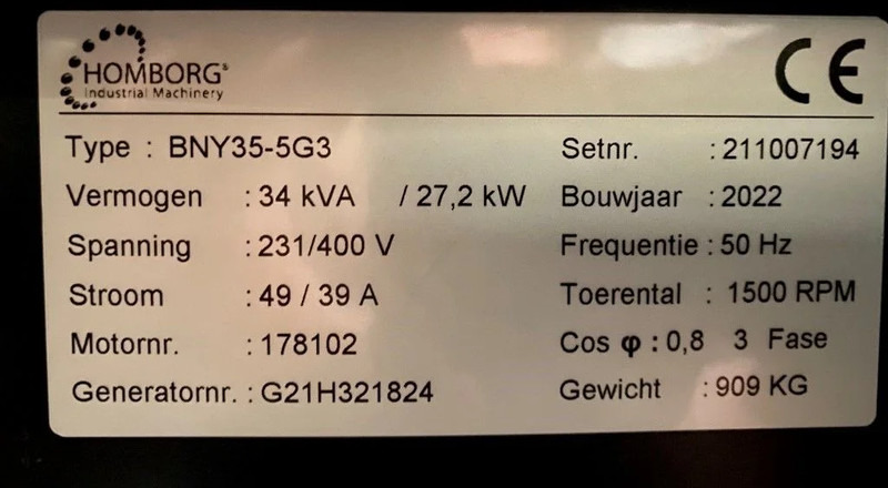 Himoinsa Yanmar Stamford 35 kVA Supersilent Generatorset Nieuw ! - Elektrický generátor: obrázek 4 Himoinsa Yanmar Stamford 35 kVA Supersilent Generatorset Nieuw ! - Elektrický generátor: obrázek 4