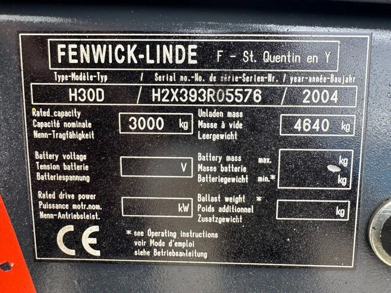 Linde H30D 3 ton Duplex Sideshift Diesel Heftruck - Dieselový vysokozdvižný vozík: obrázek 5 Linde H30D 3 ton Duplex Sideshift Diesel Heftruck - Dieselový vysokozdvižný vozík: obrázek 5