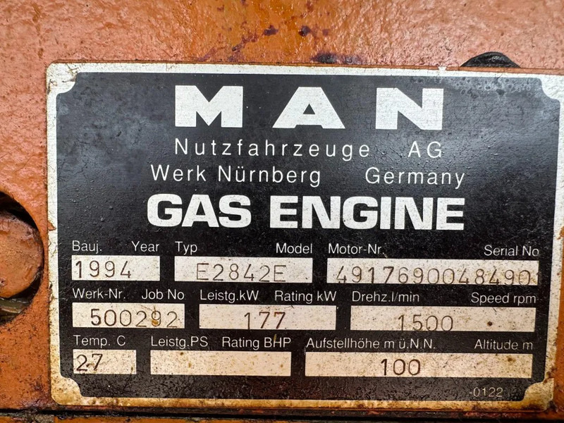 MAN E2842E Stamford 295 kVA gas WKK generatorset good condition ! - Elektrický generátor: obrázek 3 MAN E2842E Stamford 295 kVA gas WKK generatorset good condition ! - Elektrický generátor: obrázek 3