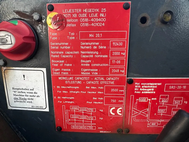 Moffett M4 20.1 Kubota Diesel Kooiaap 2 ton Sideshift Positioner Meeneemheftruck - Závěsný vysokozdvižný vozík: obrázek 4 Moffett M4 20.1 Kubota Diesel Kooiaap 2 ton Sideshift Positioner Meeneemheftruck - Závěsný vysokozdvižný vozík: obrázek 4