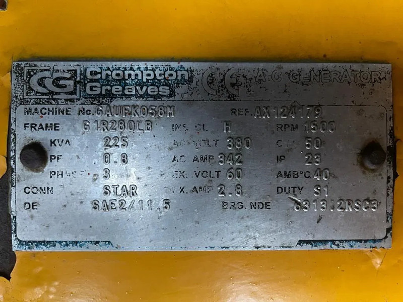 Elektrický generátor Perkins 1300 Serie Mecc Alte Spa 225 kVA Silent generatorset: obrázek 11