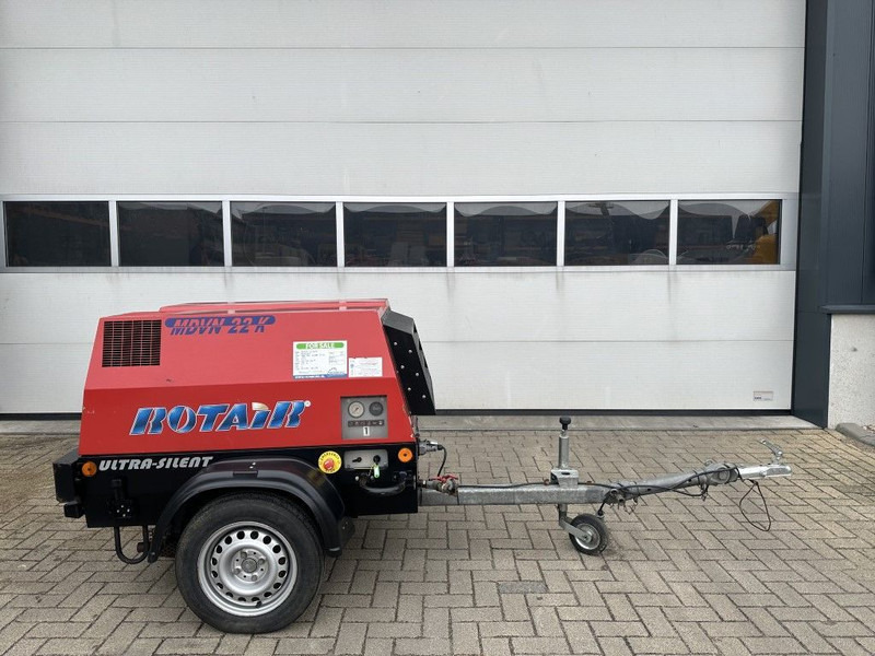 Rotair MDVN 22 K Kubota 2000 L / min 6.5 Bar Mobiele Diesel Compressor as New ! - Mobilní kompresor: obrázek 1 Rotair MDVN 22 K Kubota 2000 L / min 6.5 Bar Mobiele Diesel Compressor as New ! - Mobilní kompresor: obrázek 1