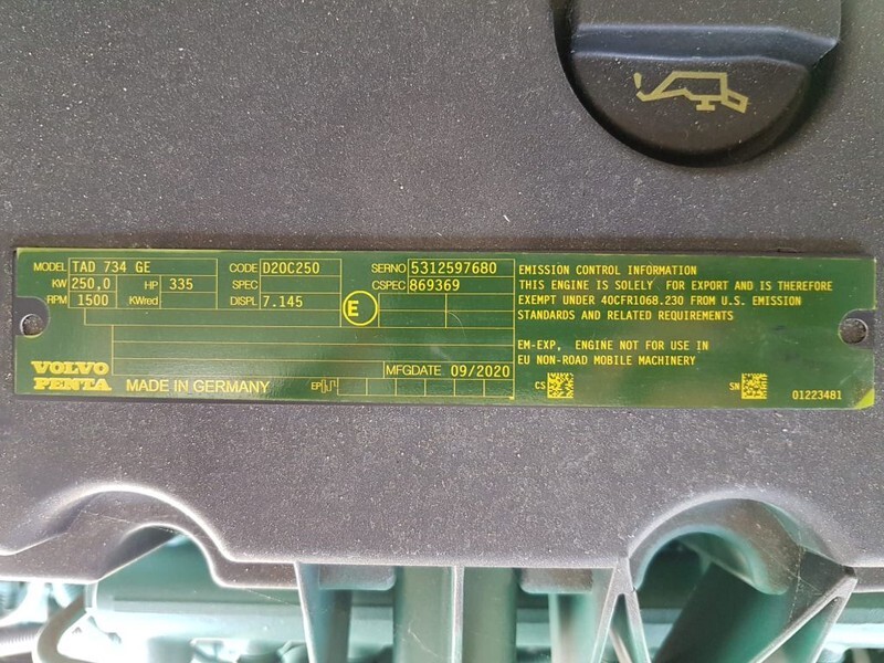 Volvo 275 kVA TAD 734 GE Stamford Supersilent generatorset New ! - Elektrický generátor: obrázek 5 Volvo 275 kVA TAD 734 GE Stamford Supersilent generatorset New ! - Elektrický generátor: obrázek 5