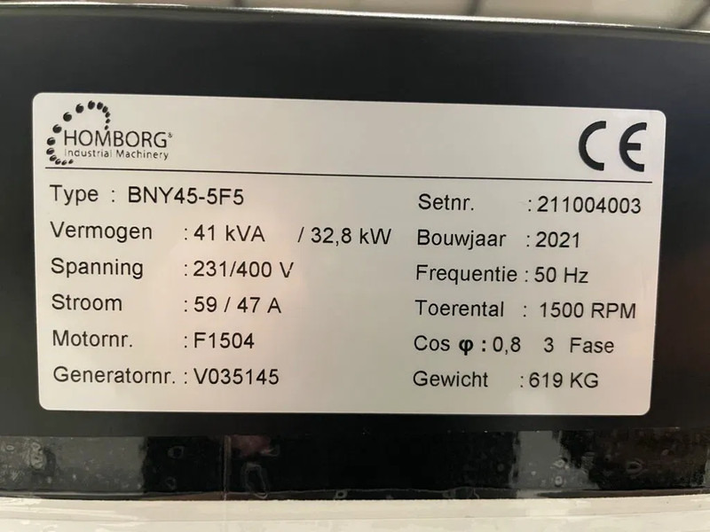 Yanmar 4TNV98CT-IHR Himoinsa HYW 45 Stage 5 45 kVA generatorset New ! - Elektrický generátor: obrázek 3 Yanmar 4TNV98CT-IHR Himoinsa HYW 45 Stage 5 45 kVA generatorset New ! - Elektrický generátor: obrázek 3