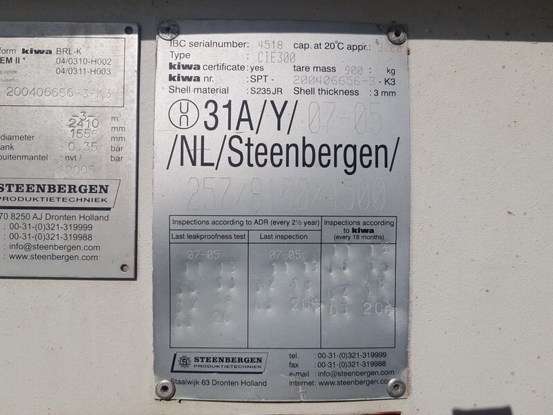 Dieseltank Steenbergen 3000 liter Kiwa IBC Dieseltank - Skladovací nádrž: obrázek 3 Dieseltank Steenbergen 3000 liter Kiwa IBC Dieseltank - Skladovací nádrž: obrázek 3