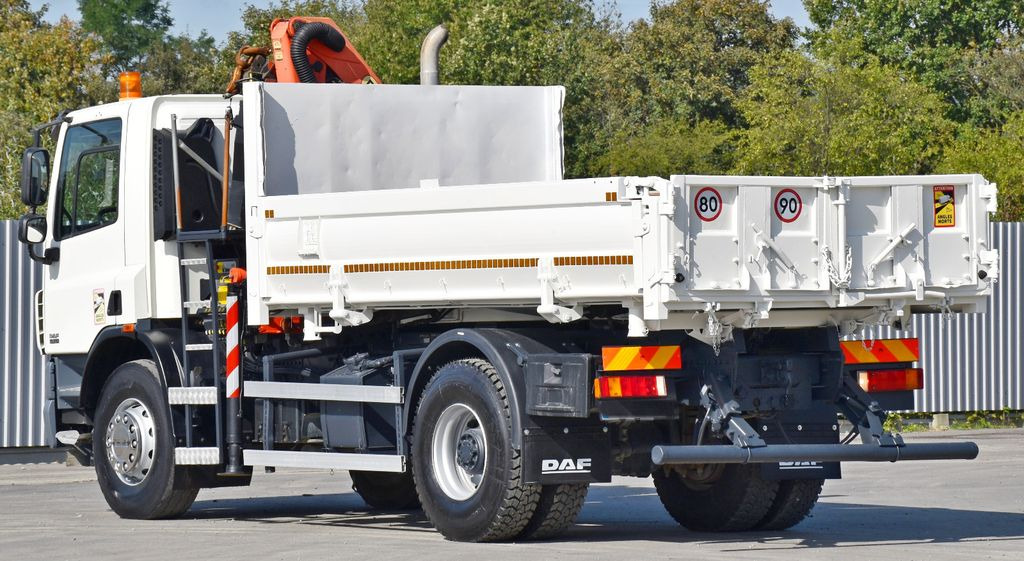 Sklápěč, Auto s hydraulickou rukou DAF CF 75.310 Kipper 4,30 m + KRAN * TOPZUSTAND: obrázek 8