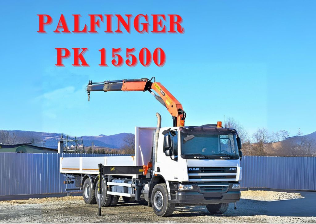 DAF CF 75.360 Pritsche 7,95 m + KRAN / FUNK * 6x4 DAF CF 75.360 Pritsche 7,95 m + KRAN / FUNK * 6x4 - Auto s hydraulickou rukou, Nákladní automobil valníkový/ Plošinový: obrázek 1 DAF CF 75.360 Pritsche 7,95 m + KRAN / FUNK * 6x4 DAF CF 75.360 Pritsche 7,95 m + KRAN / FUNK * 6x4 - Auto s hydraulickou rukou, Nákladní automobil valníkový/ Plošinový: obrázek 1