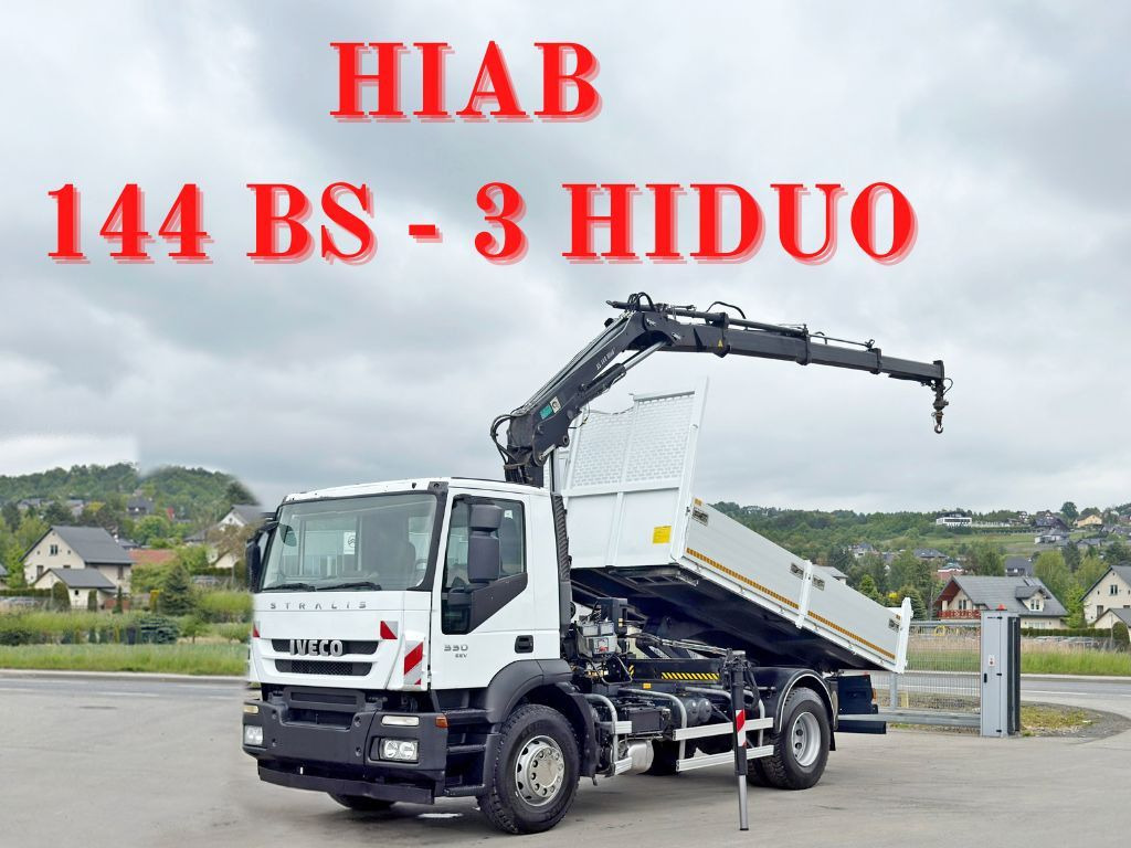 Iveco STRALIS 330 *HIAB 144 BS-3 HIDUO* TOPZUSTAND - Sklápěč, Auto s hydraulickou rukou: obrázek 1 Iveco STRALIS 330 *HIAB 144 BS-3 HIDUO* TOPZUSTAND - Sklápěč, Auto s hydraulickou rukou: obrázek 1