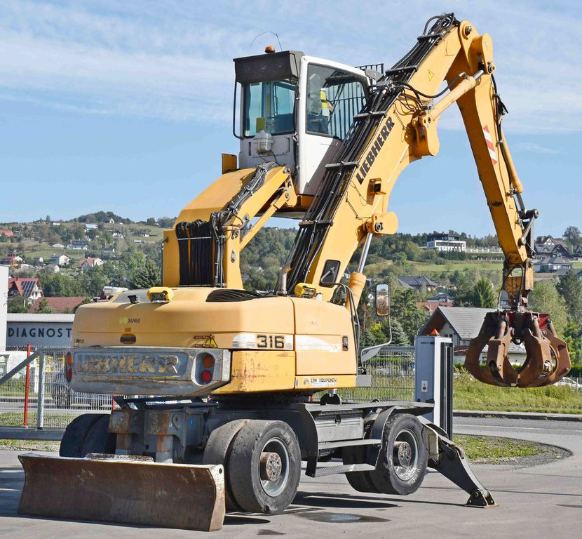 Kolesové rýpadlo Liebherr PELLE A316 * Umschlagbagger * Topzustand!: obrázek 9