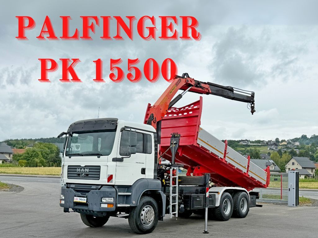 MAN TGA 26.400 * KIPPER 6,00m + PK 15500 * 6x4 * TOP - Auto s hydraulickou rukou: obrázek 1 MAN TGA 26.400 * KIPPER 6,00m + PK 15500 * 6x4 * TOP - Auto s hydraulickou rukou: obrázek 1