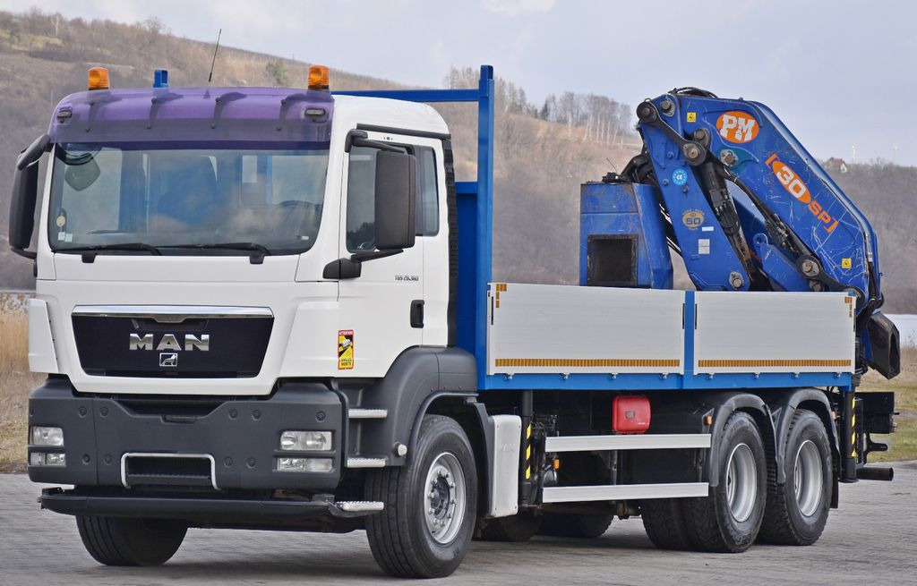 MAN TGS 26.360*PRITSCHE 6,60m * PM 30 SP / FUNK *6x4 - Auto s hydraulickou rukou: obrázek 4 MAN TGS 26.360*PRITSCHE 6,60m * PM 30 SP / FUNK *6x4 - Auto s hydraulickou rukou: obrázek 4