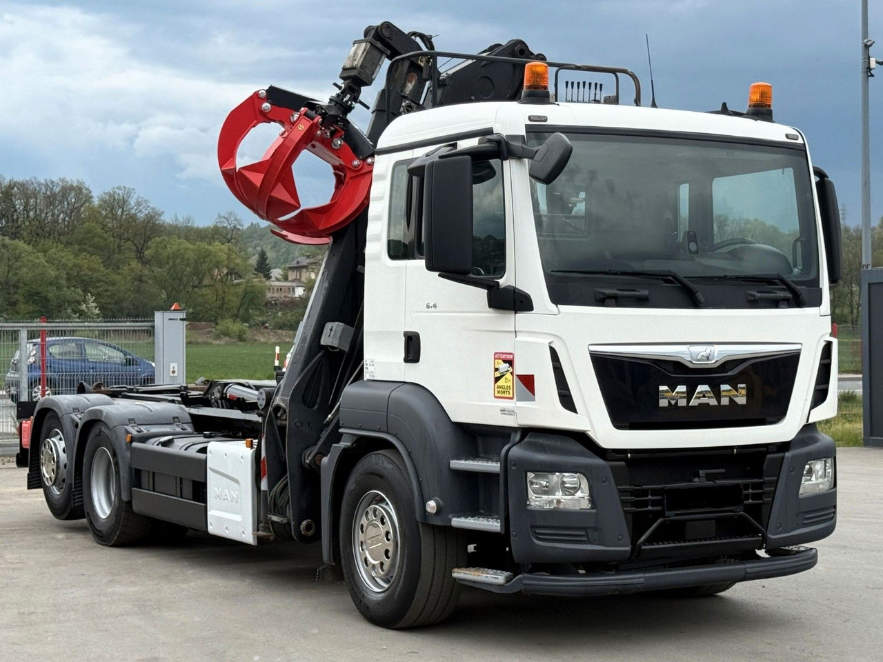 Hákový nosič kontejnerů, Auto s hydraulickou rukou MAN TGS 26.400 Abrollkipper* KESLA 2114Z* TOP: obrázek 8