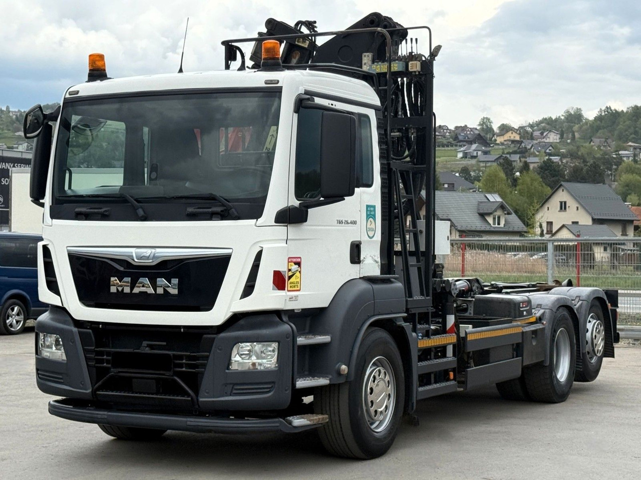 Hákový nosič kontejnerů, Auto s hydraulickou rukou MAN TGS 26.400 Abrollkipper* KESLA 2114Z* TOP: obrázek 7
