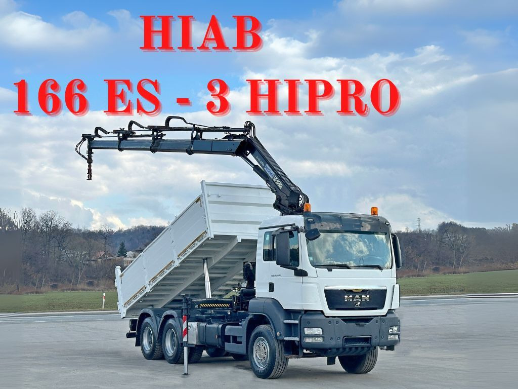 MAN TGS 26.400 * HIAB 166 ES - 3 HIPRO + FUNK * 6x4 - Auto s hydraulickou rukou, Sklápěč: obrázek 1 MAN TGS 26.400 * HIAB 166 ES - 3 HIPRO + FUNK * 6x4 - Auto s hydraulickou rukou, Sklápěč: obrázek 1