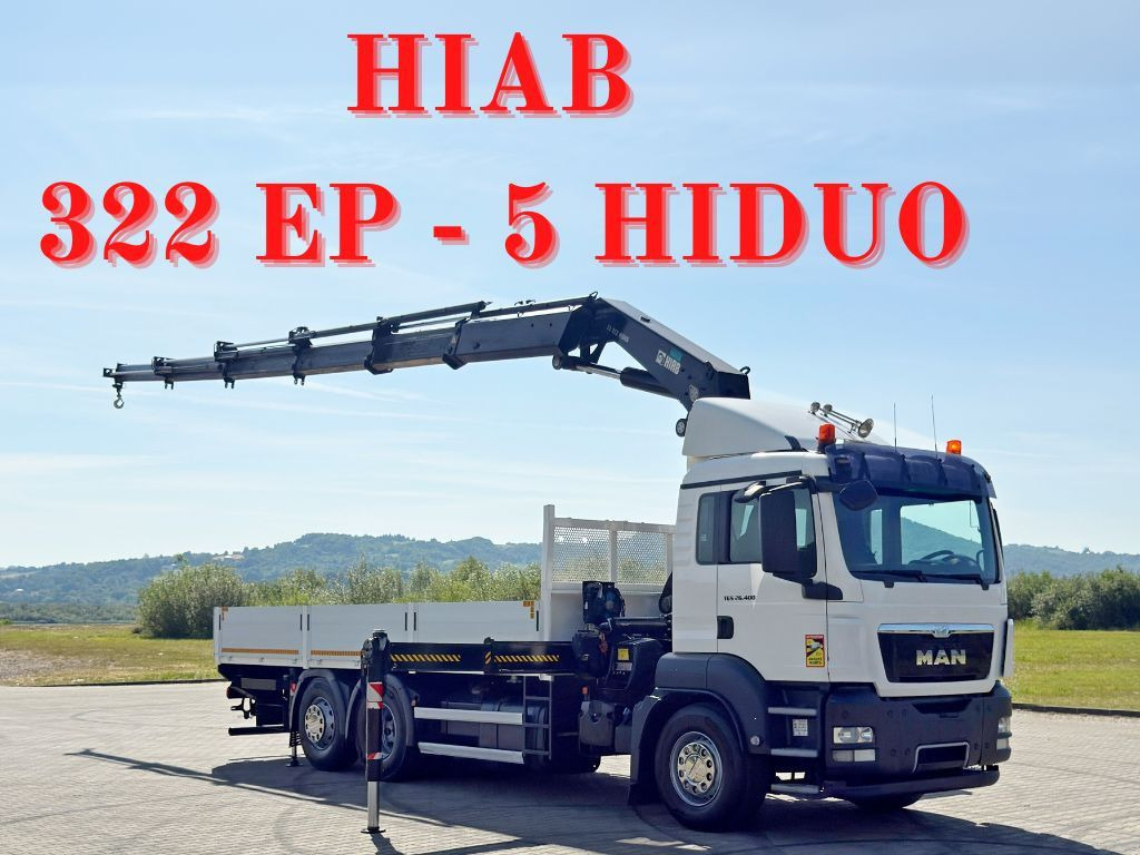 MAN TGS 26.400 * HIAB 322 EP-5 HIDUO + FUNK* TOP - Auto s hydraulickou rukou: obrázek 1 MAN TGS 26.400 * HIAB 322 EP-5 HIDUO + FUNK* TOP - Auto s hydraulickou rukou: obrázek 1