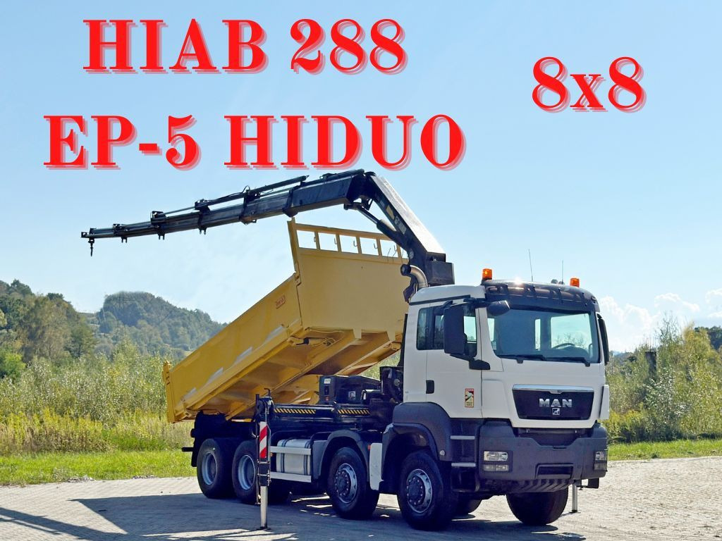 MAN TGS 32.510 * HIAB 288 EP - 5HIDUO/ FUNK * 8x8 - Auto s hydraulickou rukou: obrázek 1 MAN TGS 32.510 * HIAB 288 EP - 5HIDUO/ FUNK * 8x8 - Auto s hydraulickou rukou: obrázek 1