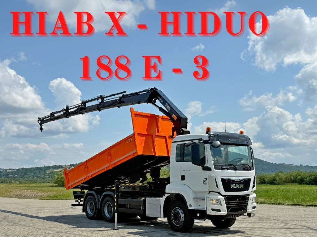 MAN TGS 33.440 * HIAB X-HIDUO 188 E-5 + FUNK * 6x4 - Sklápěč, Auto s hydraulickou rukou: obrázek 1 MAN TGS 33.440 * HIAB X-HIDUO 188 E-5 + FUNK * 6x4 - Sklápěč, Auto s hydraulickou rukou: obrázek 1