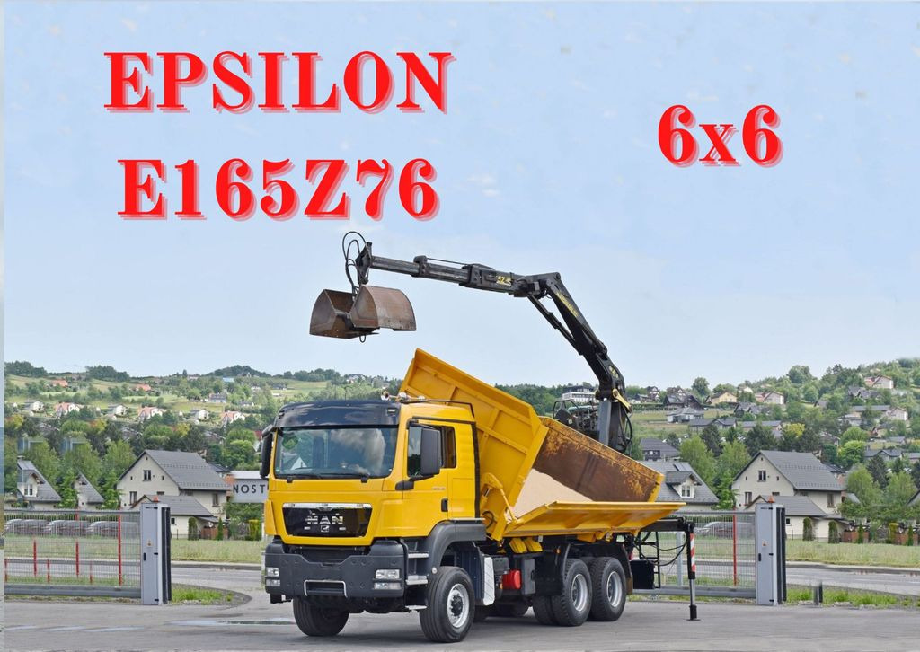 MAN TGS 33.480*KIPPER 5,10m * EPSILON E165Z76* 6x6 - Auto s hydraulickou rukou, Sklápěč: obrázek 1 MAN TGS 33.480*KIPPER 5,10m * EPSILON E165Z76* 6x6 - Auto s hydraulickou rukou, Sklápěč: obrázek 1