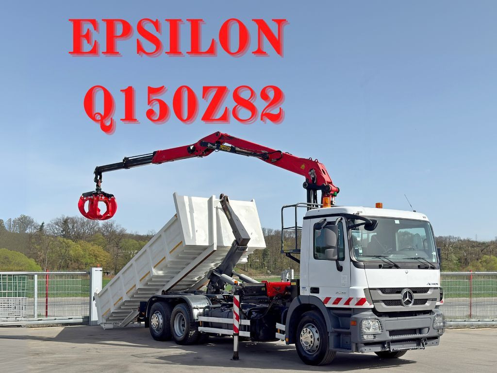 Mercedes-Benz ACTROS 2536 * Abrollkipper + EPSILON Q150Z82 - Hákový nosič kontejnerů: obrázek 1 Mercedes-Benz ACTROS 2536 * Abrollkipper + EPSILON Q150Z82 - Hákový nosič kontejnerů: obrázek 1