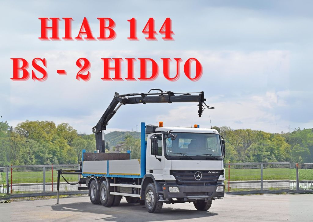 Mercedes-Benz ACTROS 2632 * HIAB 144BS-2HIDUO+FUNK / 6x4 - Auto s hydraulickou rukou: obrázek 1 Mercedes-Benz ACTROS 2632 * HIAB 144BS-2HIDUO+FUNK / 6x4 - Auto s hydraulickou rukou: obrázek 1