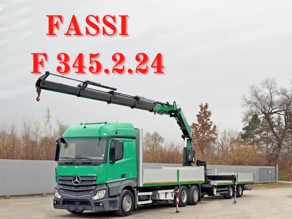 Mercedes-Benz ACTROS 264 * FASSI F 345.24 + FUNK + Anhänger - Auto s hydraulickou rukou: obrázek 1 Mercedes-Benz ACTROS 264 * FASSI F 345.24 + FUNK + Anhänger - Auto s hydraulickou rukou: obrázek 1