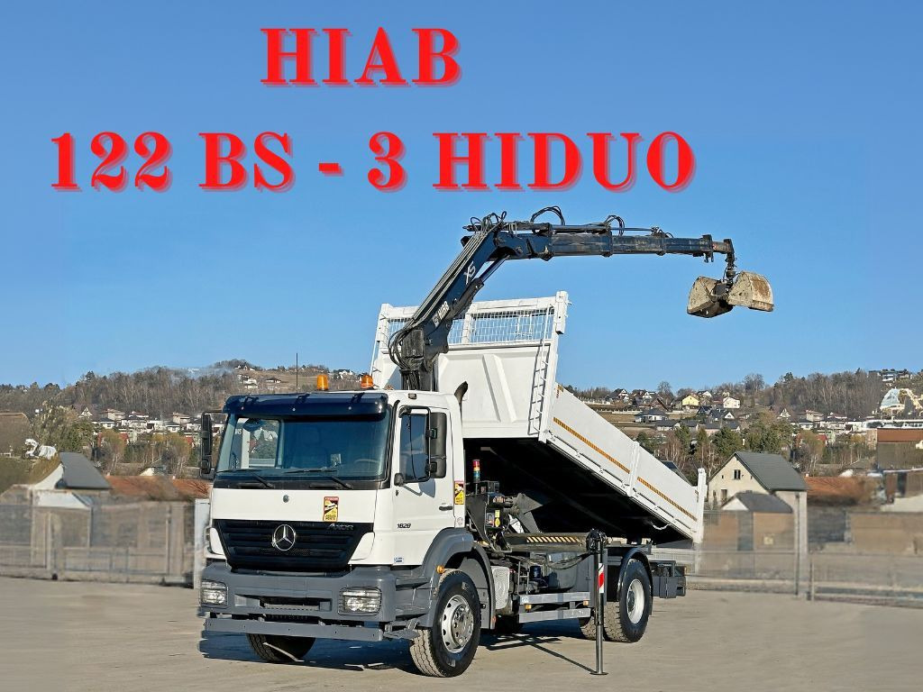 Mercedes-Benz AXOR 1828*HIAB 122 BS-3 HIDUO + FUNK *TOPZUSTAND - Auto s hydraulickou rukou, Sklápěč: obrázek 1 Mercedes-Benz AXOR 1828*HIAB 122 BS-3 HIDUO + FUNK *TOPZUSTAND - Auto s hydraulickou rukou, Sklápěč: obrázek 1
