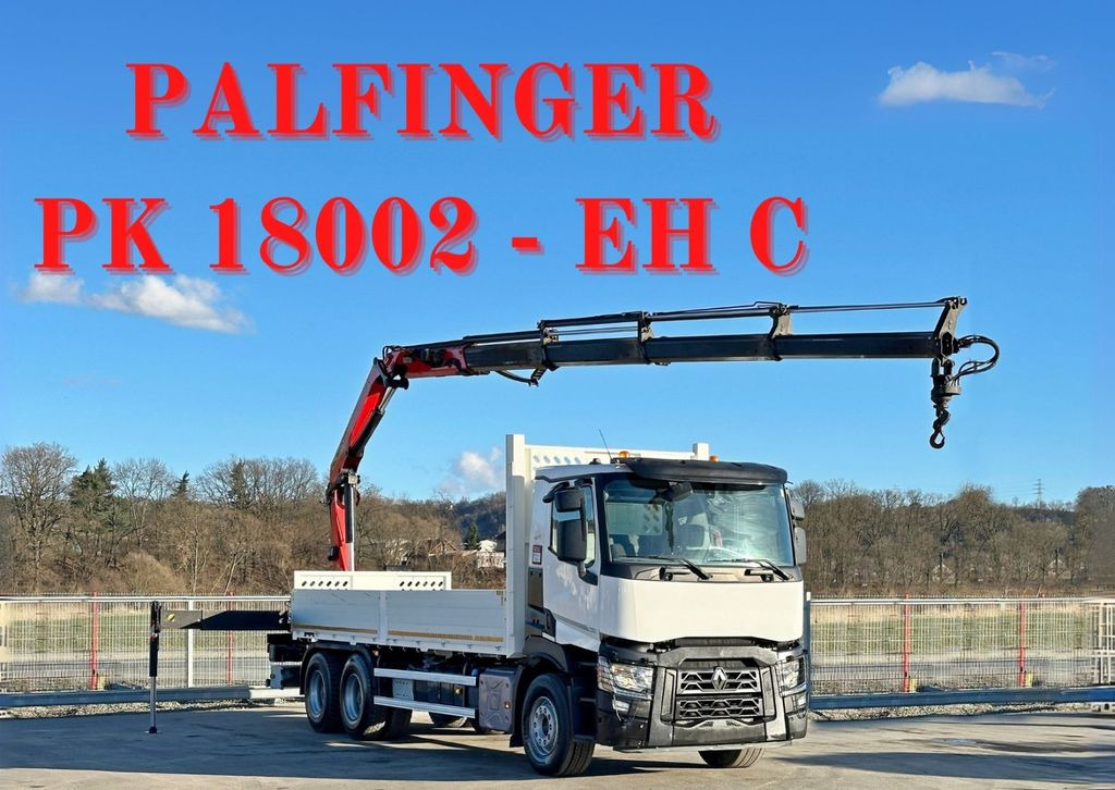Renault C 380 *PRITSCHE 6,80m * PK 18002-EH C + FUNK*6x4 - Auto s hydraulickou rukou, Nákladní automobil valníkový/ Plošinový: obrázek 1 Renault C 380 *PRITSCHE 6,80m * PK 18002-EH C + FUNK*6x4 - Auto s hydraulickou rukou, Nákladní automobil valníkový/ Plošinový: obrázek 1