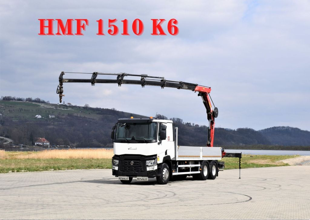 Renault C 460 * HMF 1510 K6 + FUNK * 6x4 - Auto s hydraulickou rukou, Nákladní automobil valníkový/ Plošinový: obrázek 1 Renault C 460 * HMF 1510 K6 + FUNK * 6x4 - Auto s hydraulickou rukou, Nákladní automobil valníkový/ Plošinový: obrázek 1